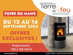 Foire du Mans du 12 au 16 septembre 2024. Rendez-nous visite et profitez d'offres exceptionnelles !